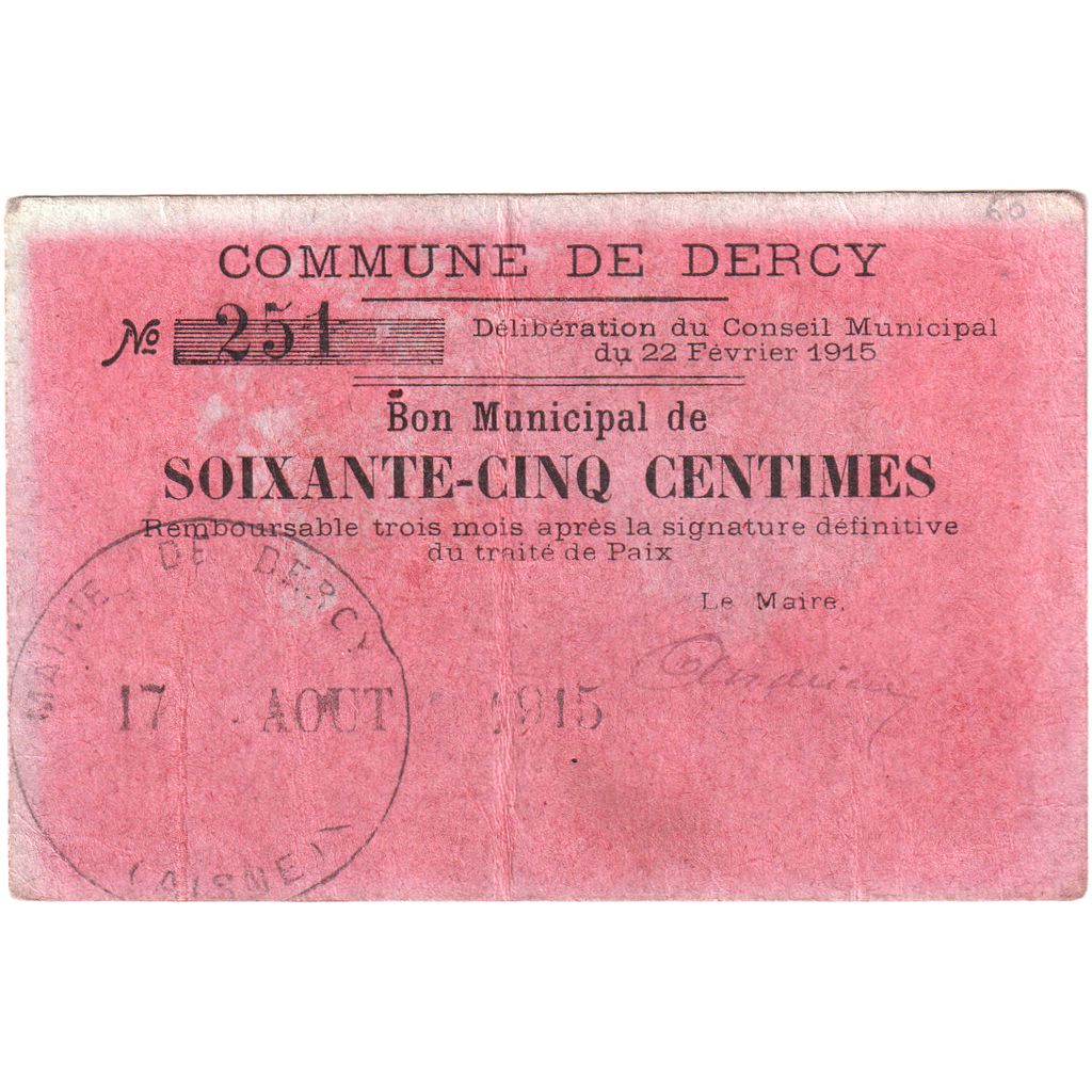 Frankreich, 50 Centimes, 1915-08-17, 251, S+