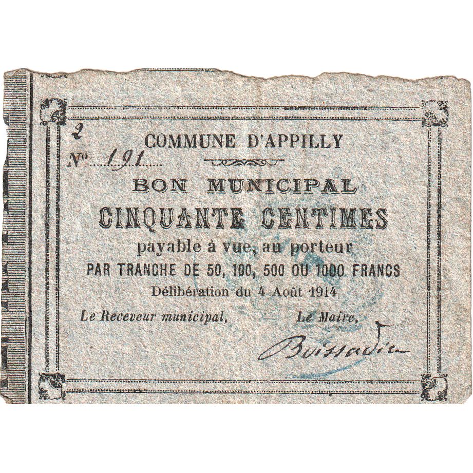 Frankreich, 50 Centimes, 1915-08-17, 251, S+