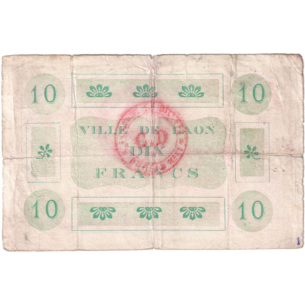 Francia, 10 Francs, 1915-06-30, 01566, RC+, Pirot:02-1309