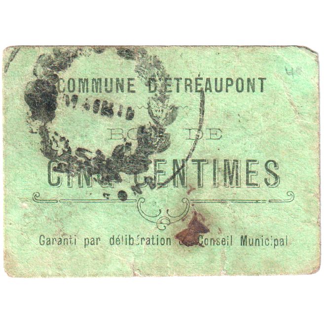 Frankreich, 5 Centimes, 14233, S, Pirot:02-1309