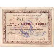France, 50 Centimes, Etréaupont, 1915-08-13, 8543, VF(20-25)
