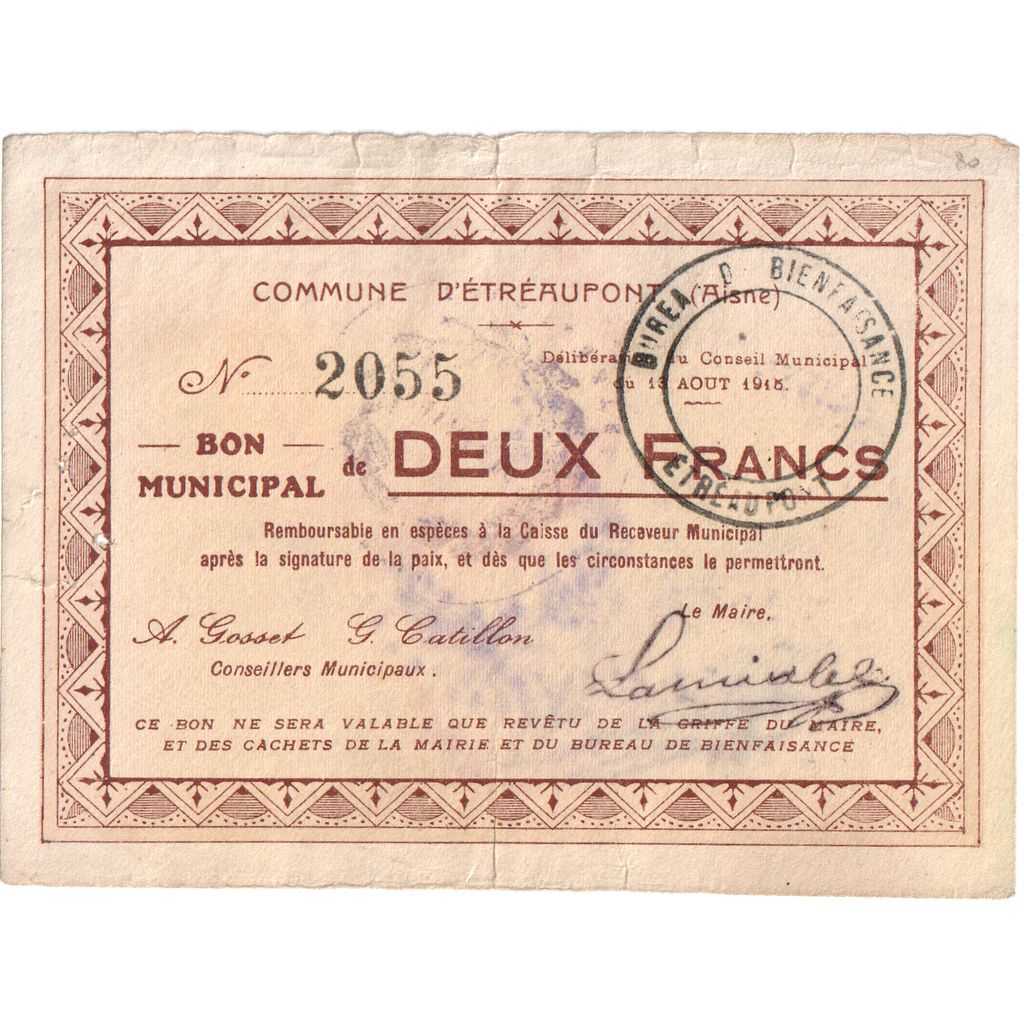 Frankreich, 50 Centimes, 1915-08-13, 8543, S, Pirot:02-1309