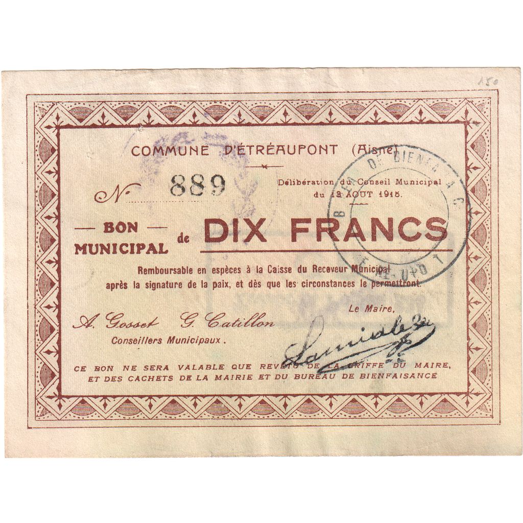 Frankreich, 50 Centimes, 1915-08-13, 8543, S, Pirot:02-1309