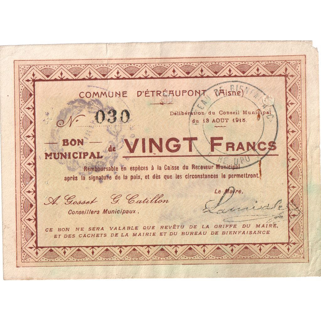 Frankreich, 50 Centimes, 1915-08-13, 8543, S, Pirot:02-1309