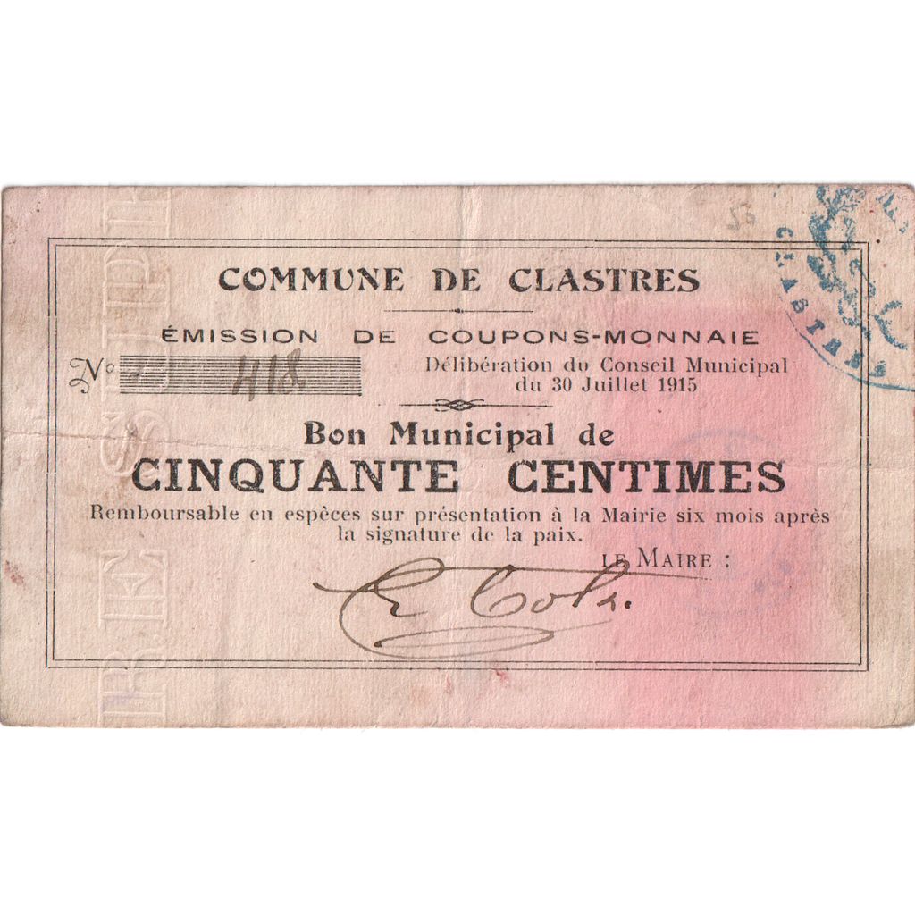 Francia, 25 Centimes, 1915-07-30, 1942, BC, Pirot:02-1309