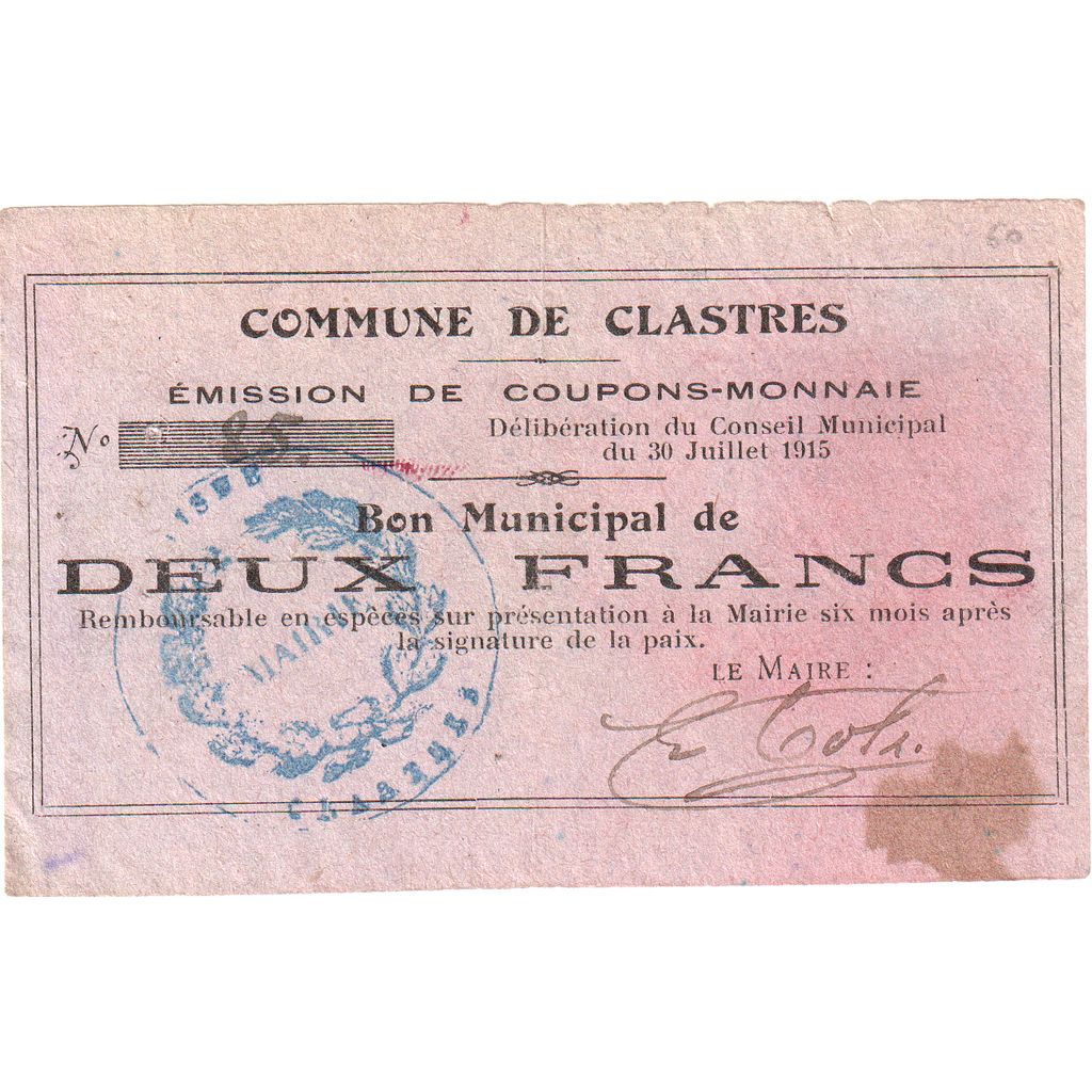 Frankreich, 25 Centimes, 1915-07-30, 1942, S, Pirot:02-1309