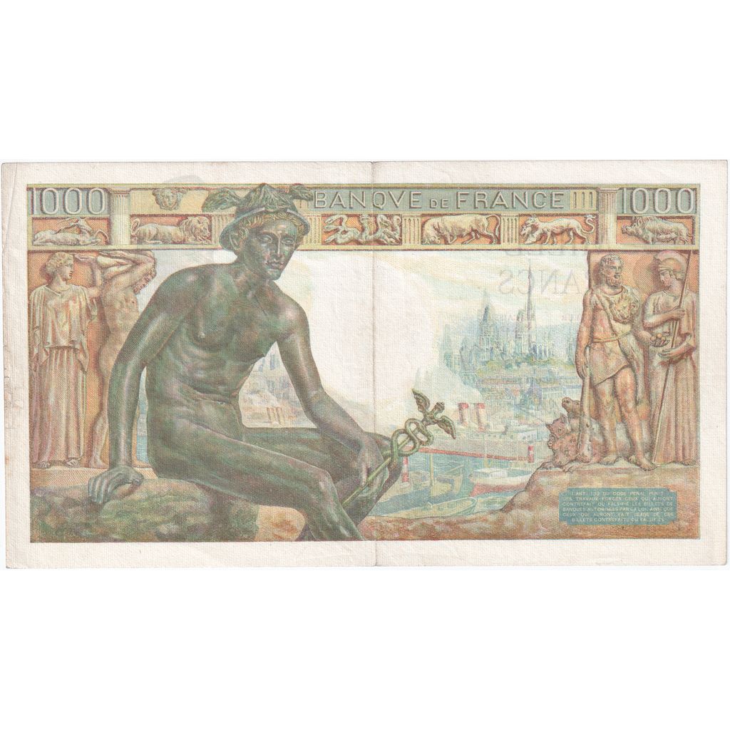 Frankreich, 1000 Francs, Déesse Déméter, 1942-12-10, B.2188, SS