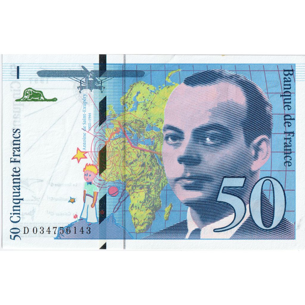 France, 50 Francs, St Exupéry, 1997, D034756143, NEUF