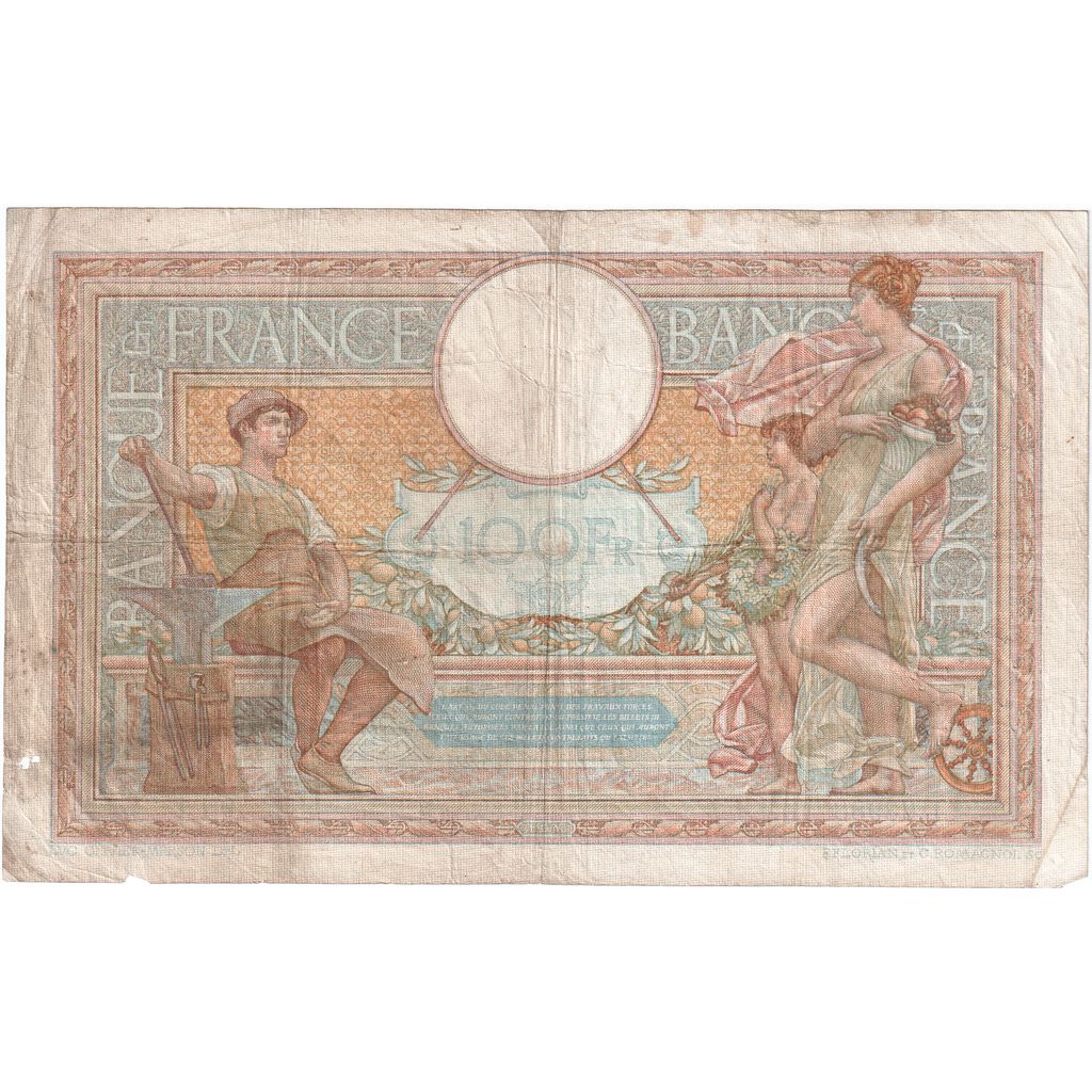 France, 100 Francs, Luc Olivier Merson, 1939-02-02, L.63983, TB+