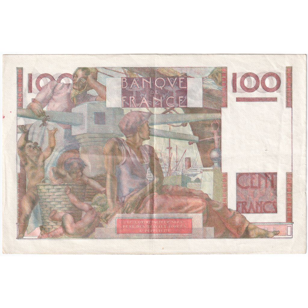 France, 100 Francs, Jeune Paysan, 1951-11-02, T.413, TTB+