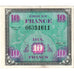 France, 10 Francs, Drapeau/France, SÉRIE 1944, TB+