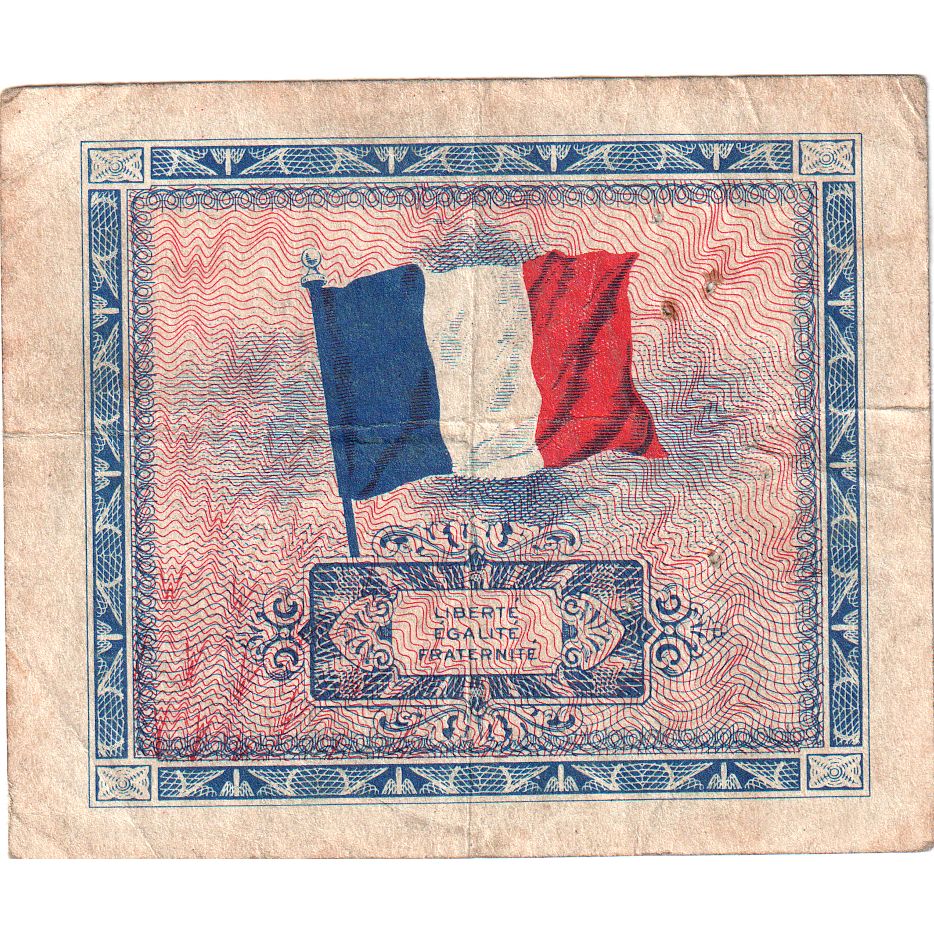 Frankreich, 5 Francs, Flag/France, SERIE DE 1944, SÉRIE 1944, S+