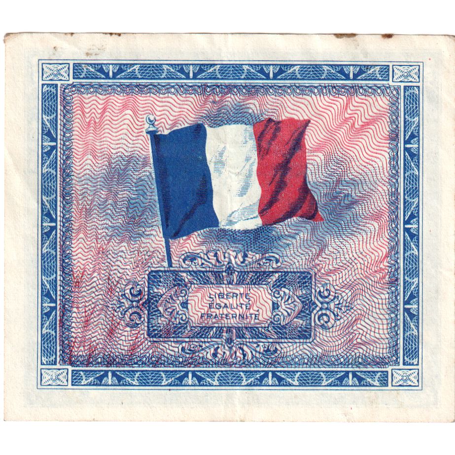 France, 2 Francs, Drapeau/France, SÉRIE 1944, TB+