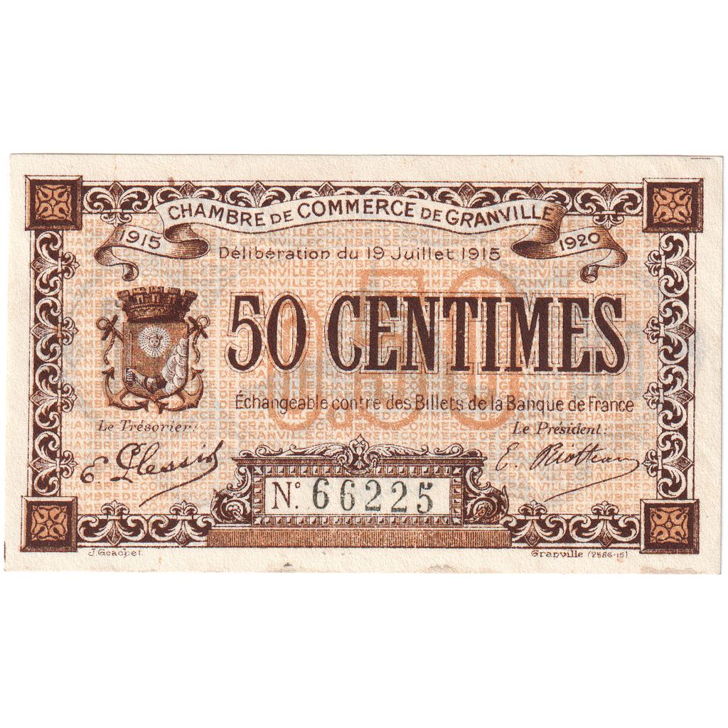 Frankreich, 50 Centimes, 1915-07-19, 66225, S+, Pirot:60-7