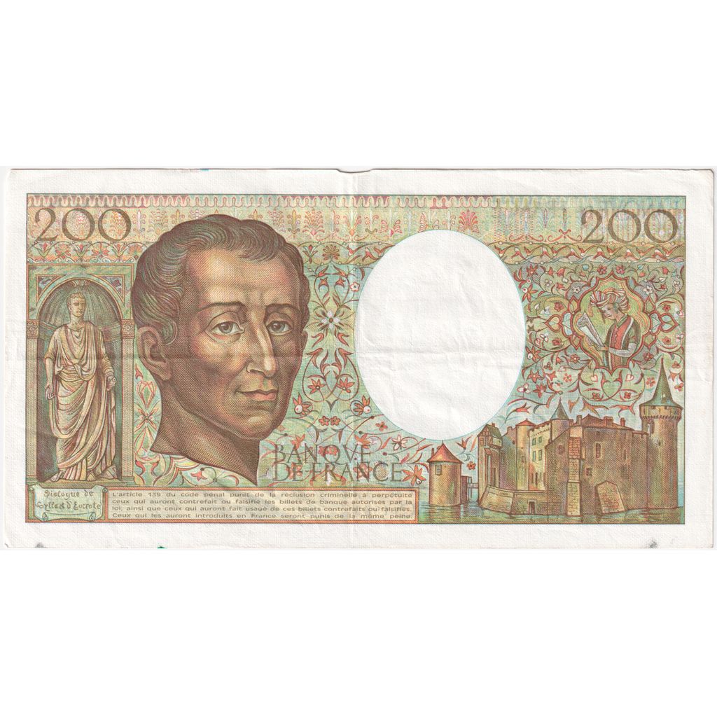 France, 200 Francs, Montesquieu, B.069, F(12-15)