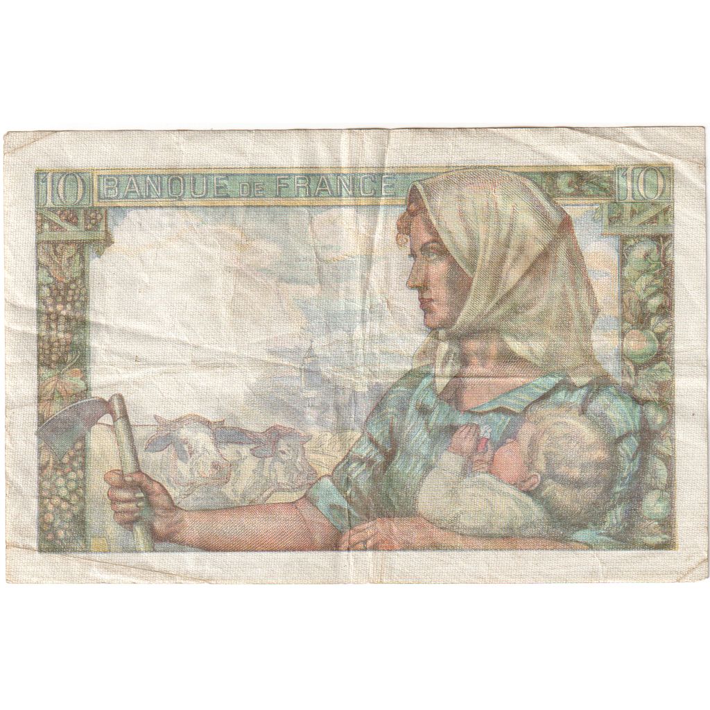France, 10 Francs, Mineur, 1944-06-22, Y.88, TTB