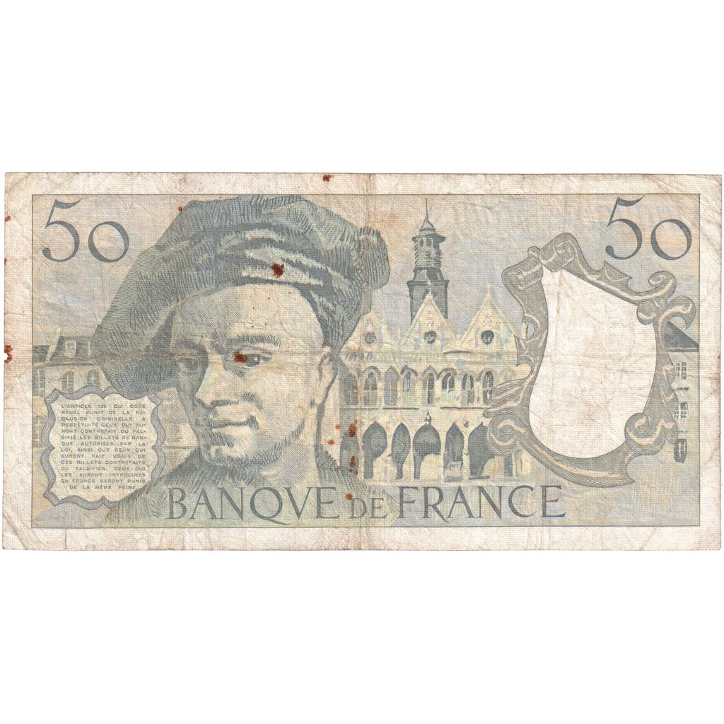 Frankreich, 50 Francs, Quentin de La Tour, 1986, K.46, SGE