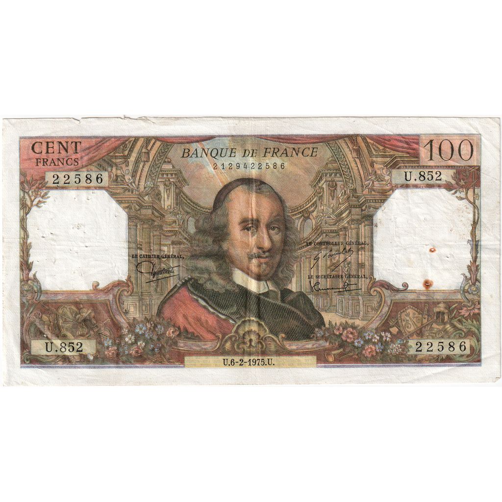 Frankreich, 100 Francs, Corneille, 06.02.1975, U.852, S
