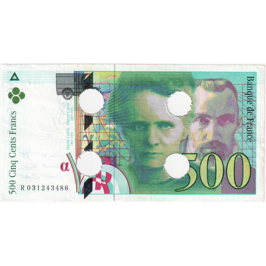 Frankrijk, 500 Francs, Pierre et Marie Curie, 1995, R 031243486, TB