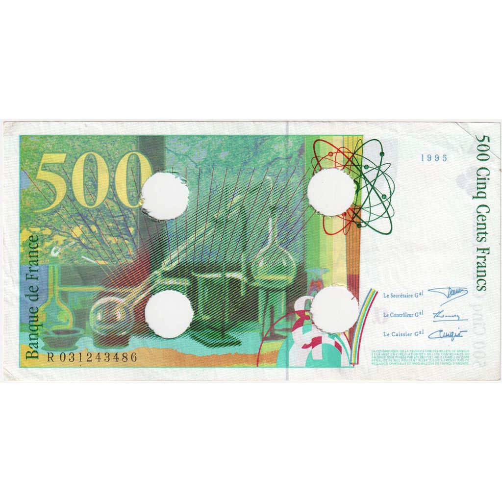 Frankrijk, 500 Francs, Pierre et Marie Curie, 1995, R 031243486, TB