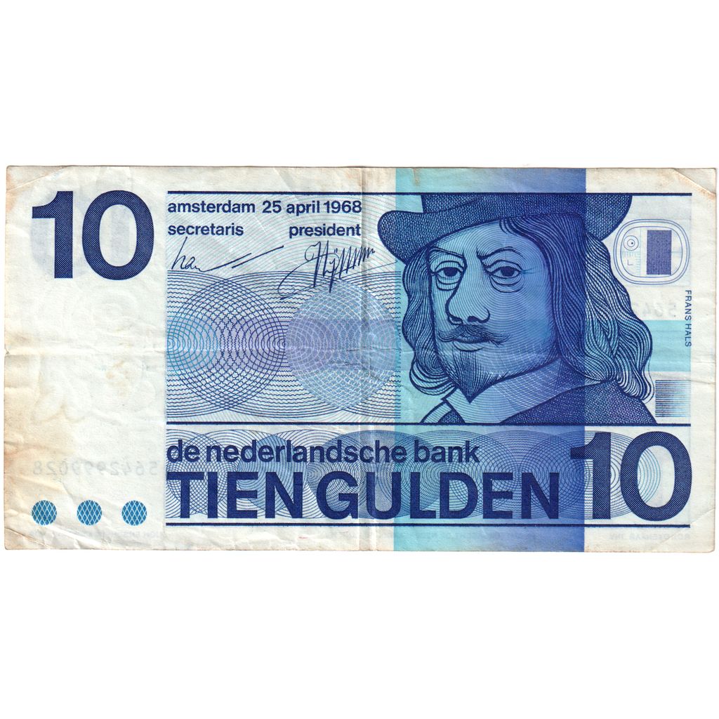 Niederlande, 10 Gulden, 1968-04-25, S