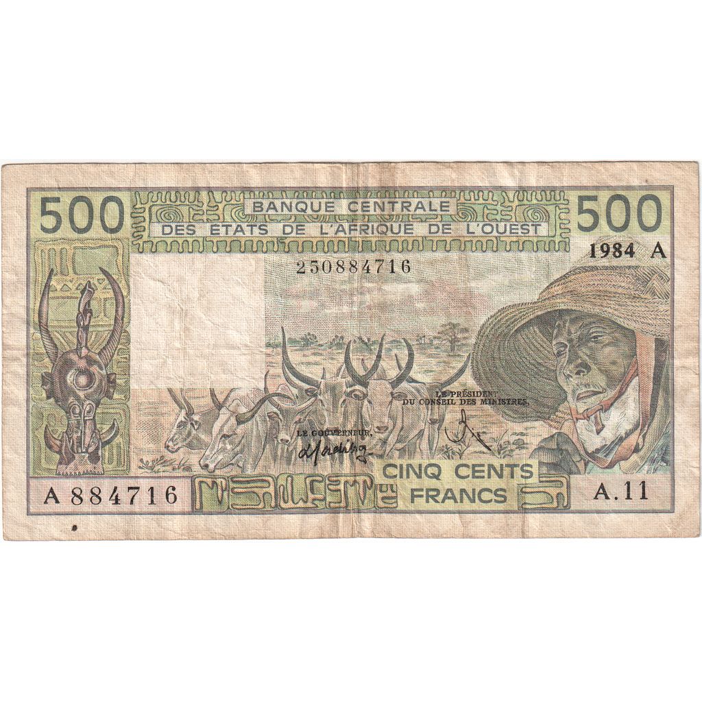 Stati dell'Africa occidentale, 500 Francs, MB