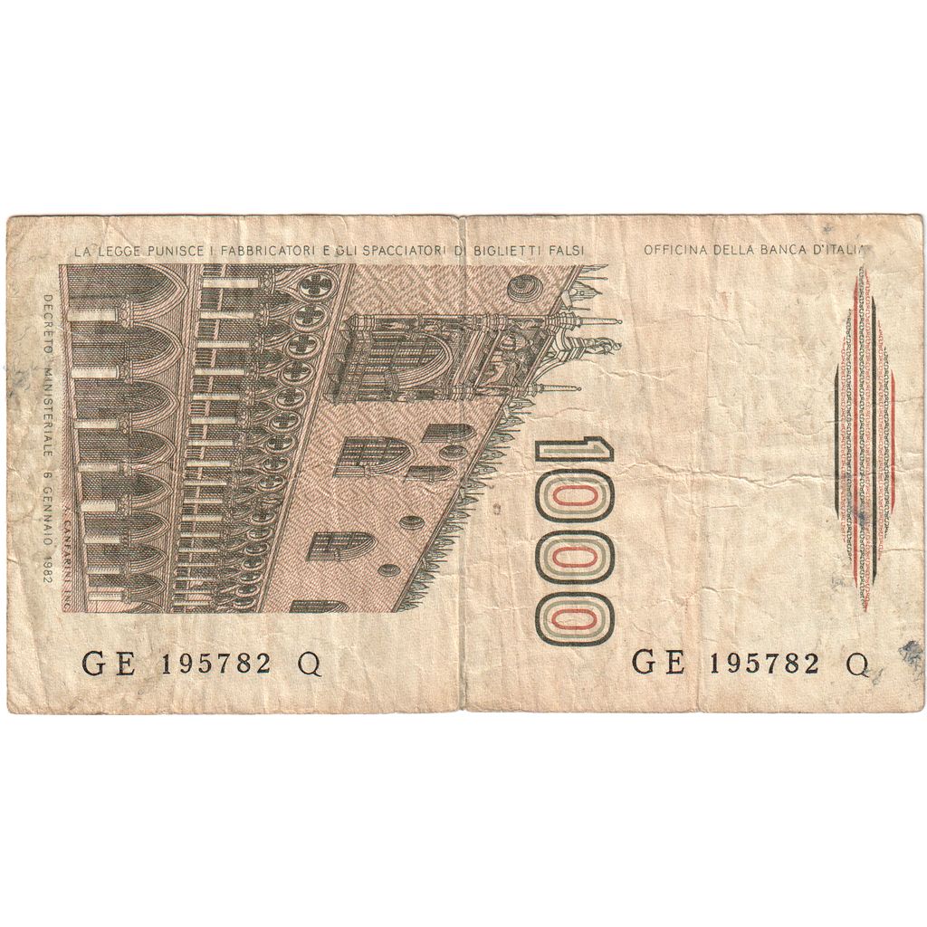 Italia, 1000 Lire, 1982-01-06, RC