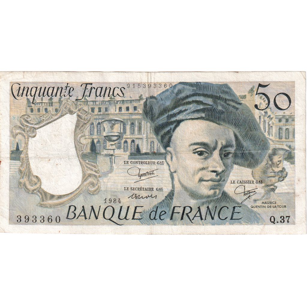 France, 50 Francs, Quentin de La Tour, Q.37, F(12-15)
