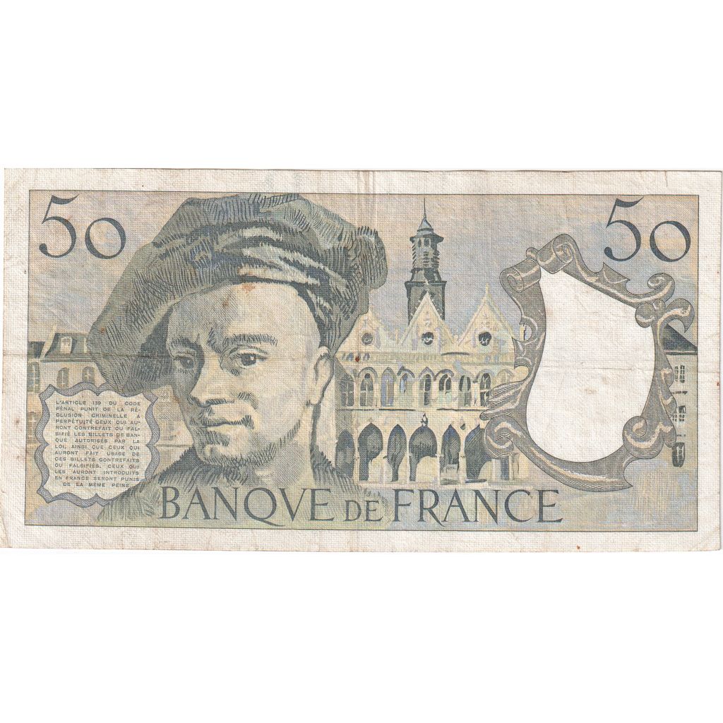 France, 50 Francs, Quentin de La Tour, Q.37, F(12-15)