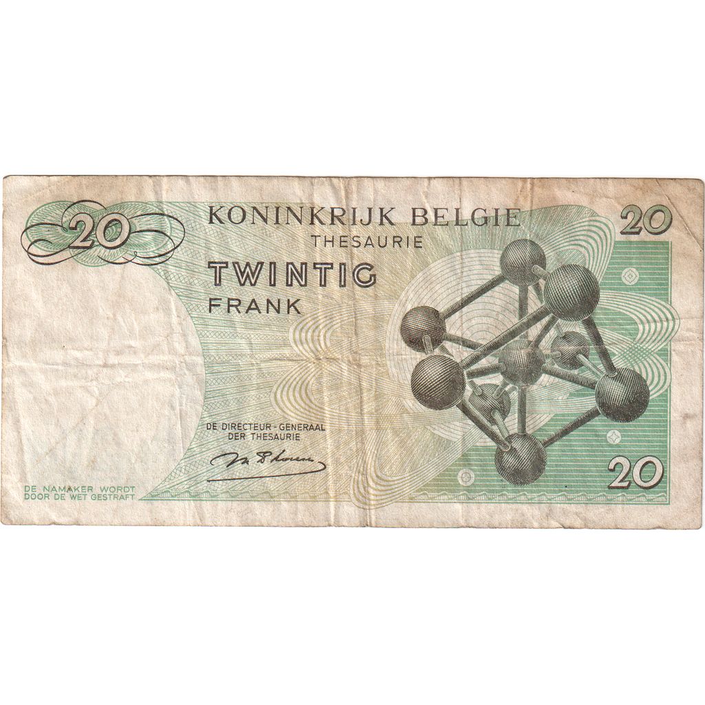 Belgien, 20 Francs, 1964-06-15, SGE