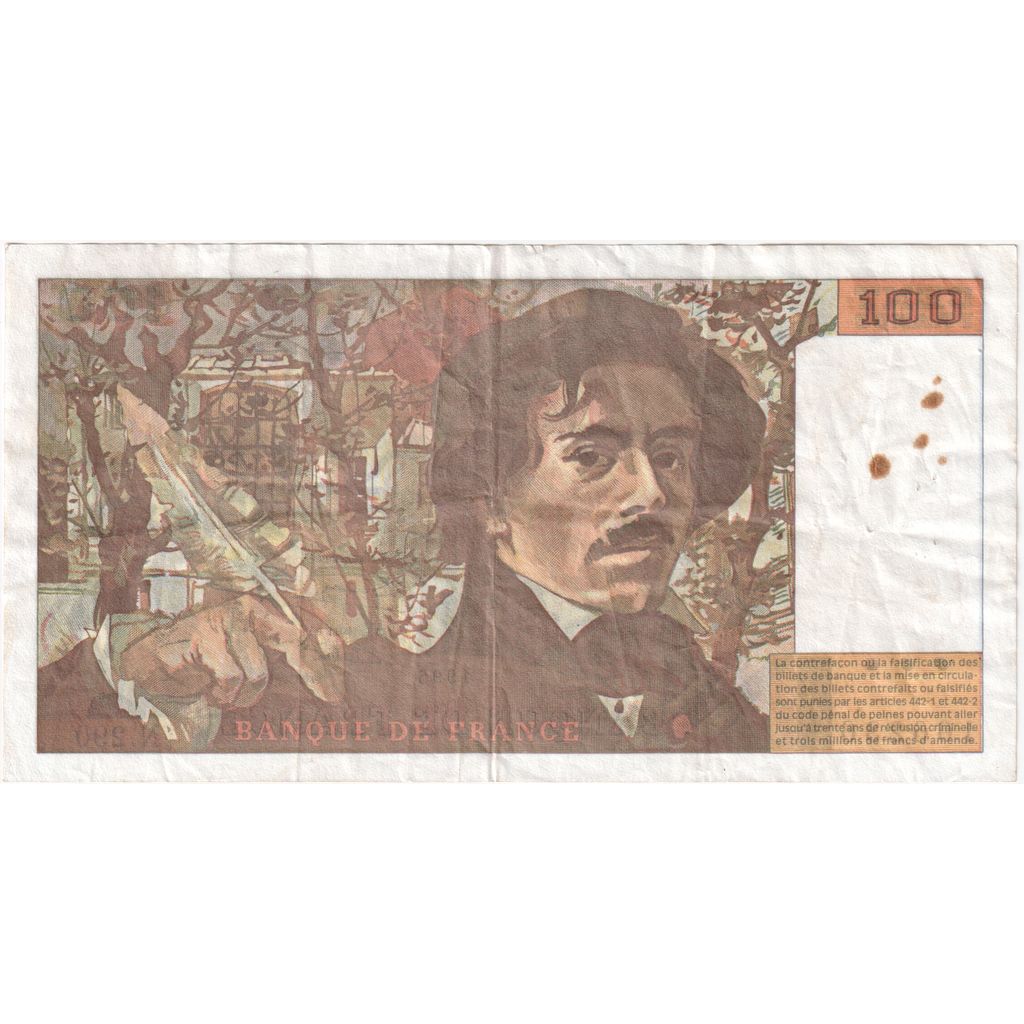 Frankreich, 100 Francs, Delacroix, 1995, N290, SGE