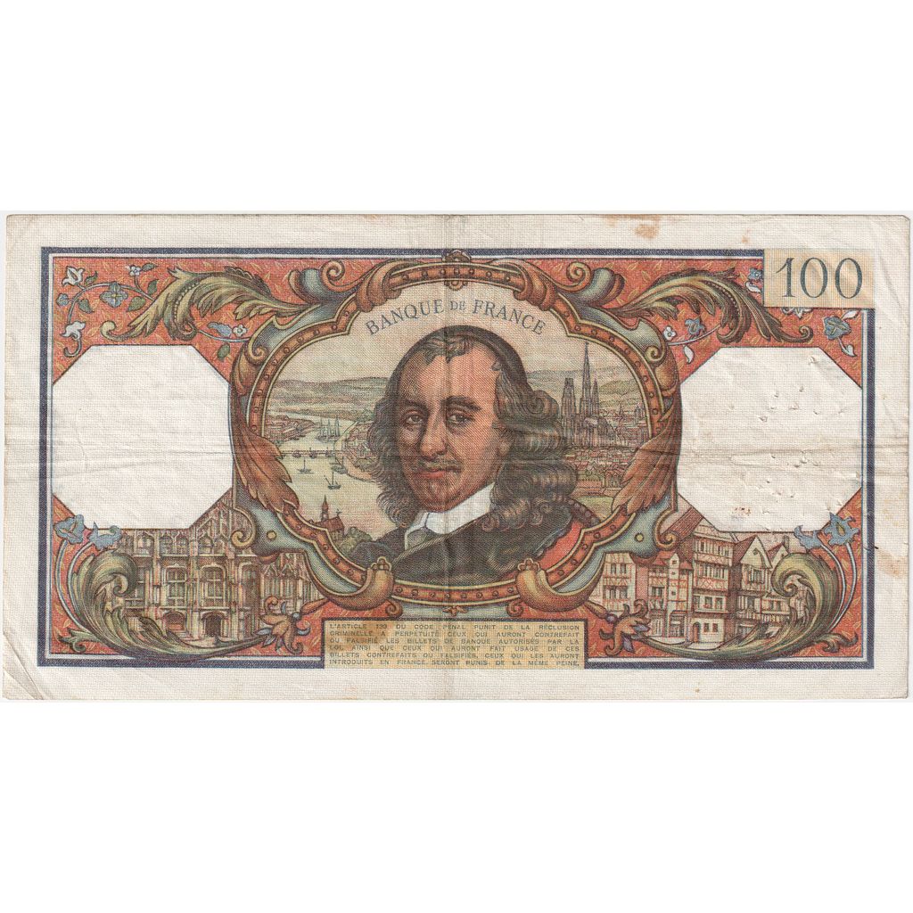 Francia, 100 Francs, Corneille, 1968-05-02, O.336, RC+