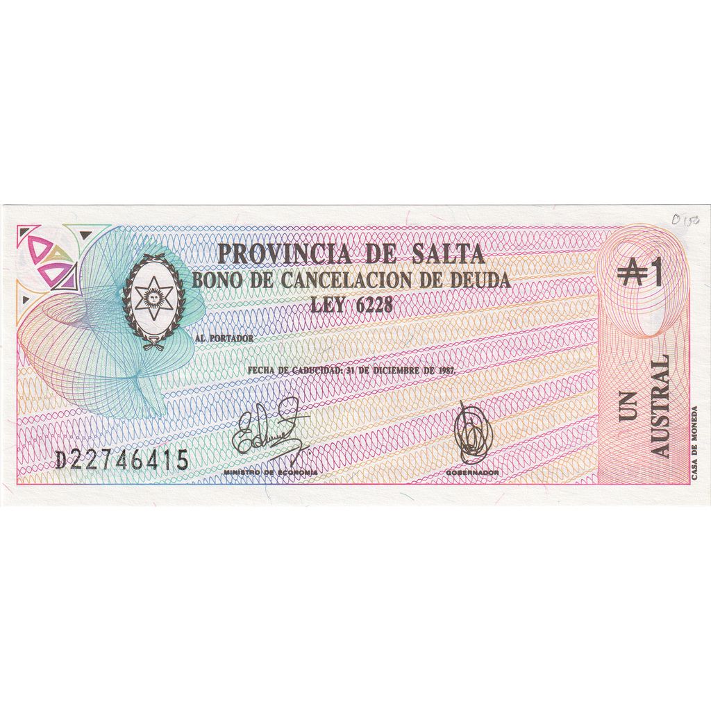Argentina, 1 Austral, UNC