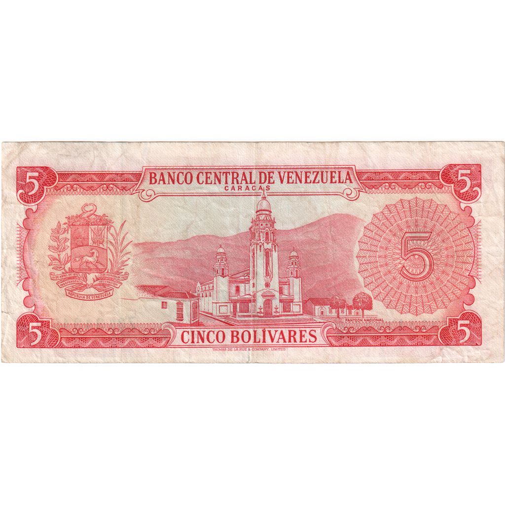 Venezuela, 5 Bolivares, 1974-01-29, UNZ
