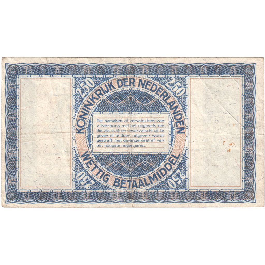 Pays-Bas, 2 1/2 Gulden, 1938-10-01, TB