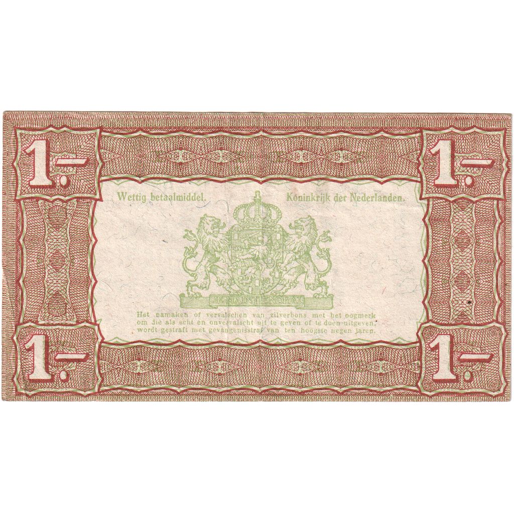 Netherlands, 1 Gulden, VF(20-25)