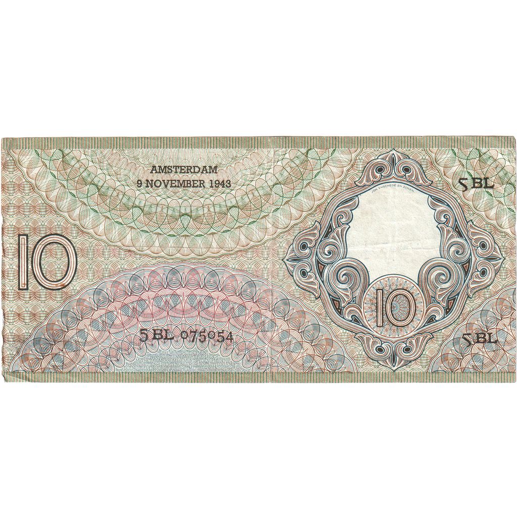 Netherlands, 10 Gulden, EF(40-45)
