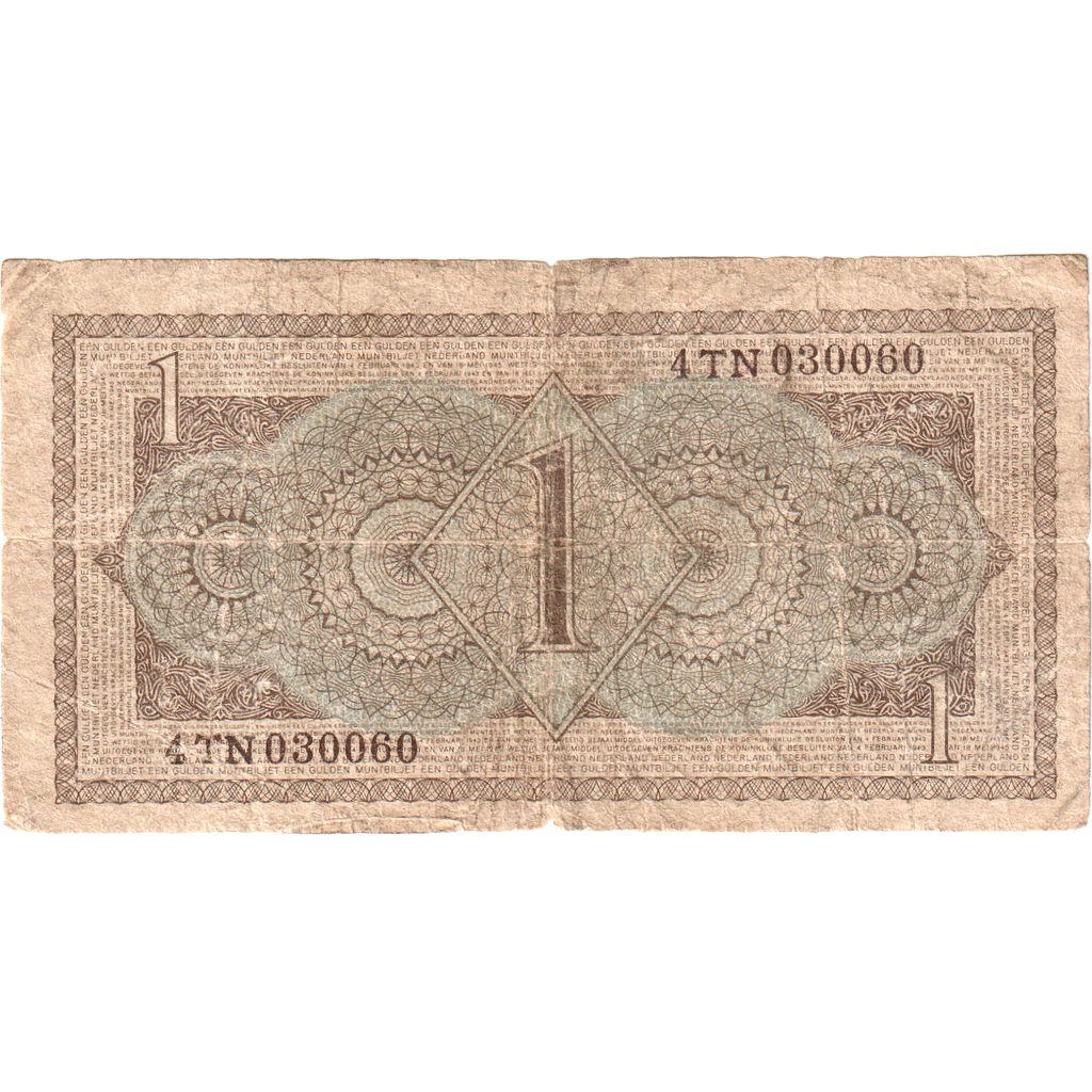 Paesi Bassi, 1 Gulden, B