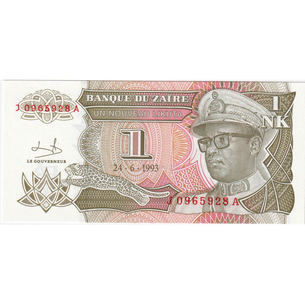 Zaire, 1 Nouveau Likuta, 1993-06-24, UNC(65-70)
