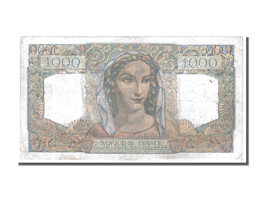 Banconote, Francia, 1000 Francs, 1 000 F 1945-1950 ''Minerve et Hercule'', 1950