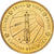 Latvia, Medal, 50 C, Essai Trial, 2003, MS(65-70), Copper-Nickel Gilt