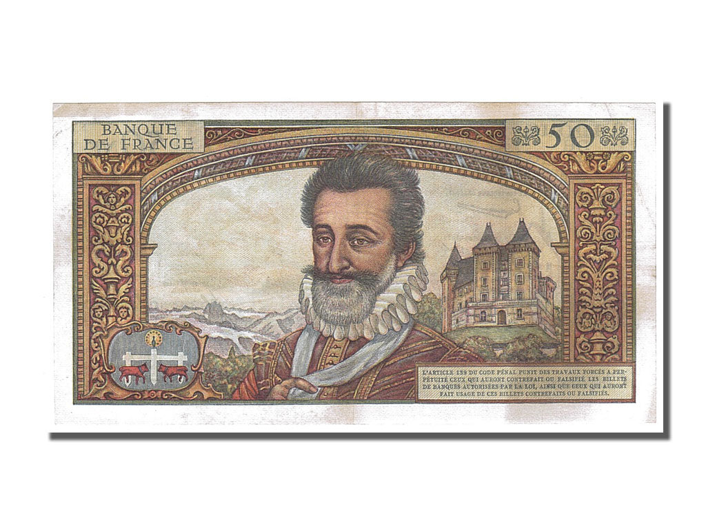 Banknot, Francja, 50 Nouveaux Francs, Henri IV, 1959, 1959-11-05, UNC(60-62)
