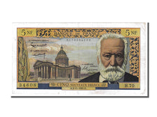 Banknote, France, 5 Nouveaux Francs, 5 NF 1959-1965 ''Victor Hugo'', 1961