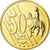 Monaco, Medal, 50 C, Essai Trial, 2005, MS(65-70), Copper-Nickel Gilt