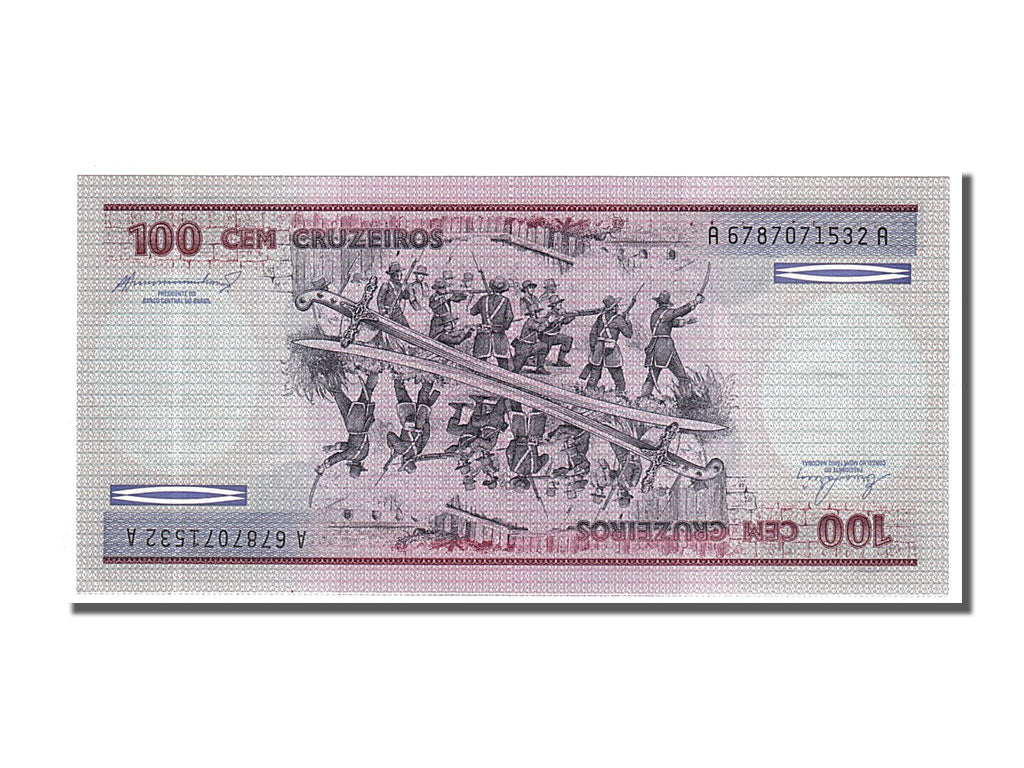 Banconote, Brasile, 100 Cruzeiros, 1984, FDS