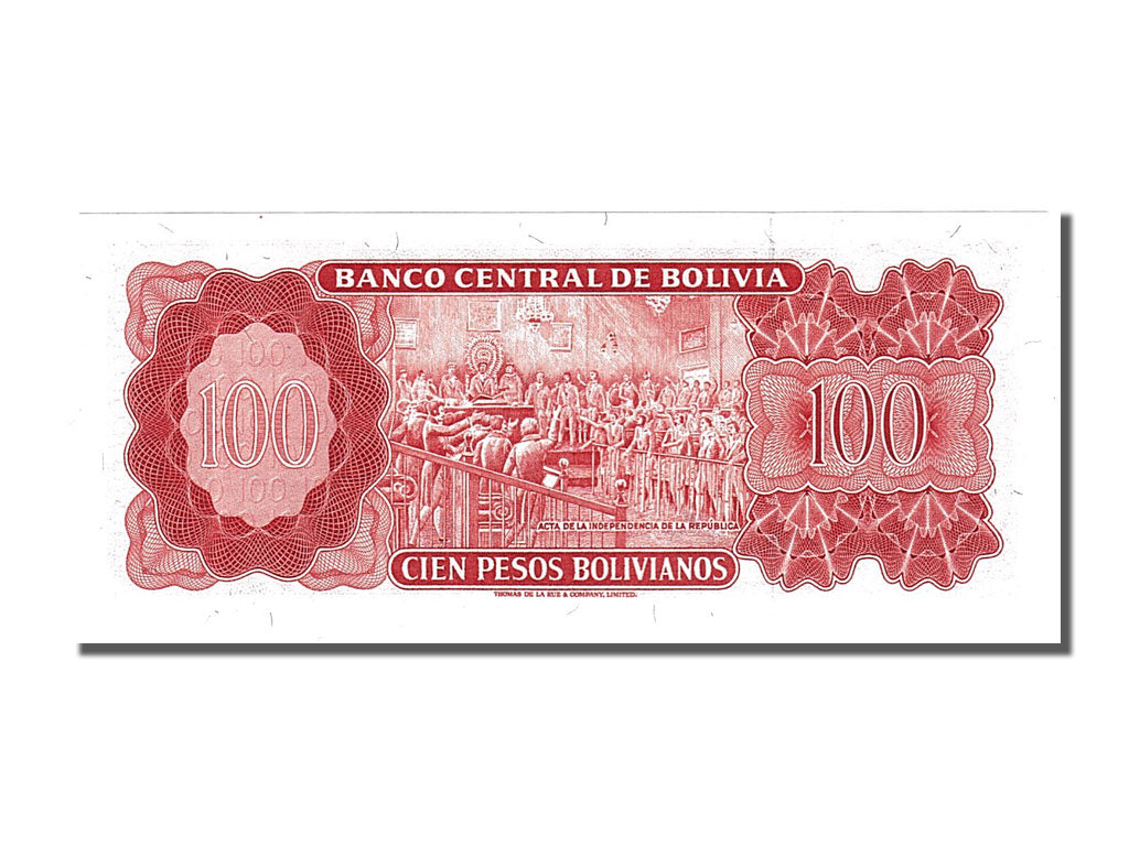 Banknote, Bolivia, 100 Pesos Bolivianos, 1962, UNC(65-70)