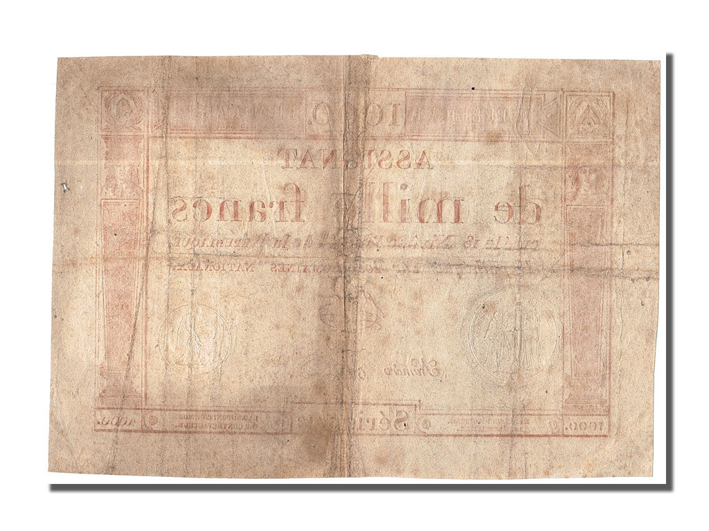 Banknote, France, 1000 Francs, 1795, Bert, EF(40-45), KM:A80, Lafaurie:175