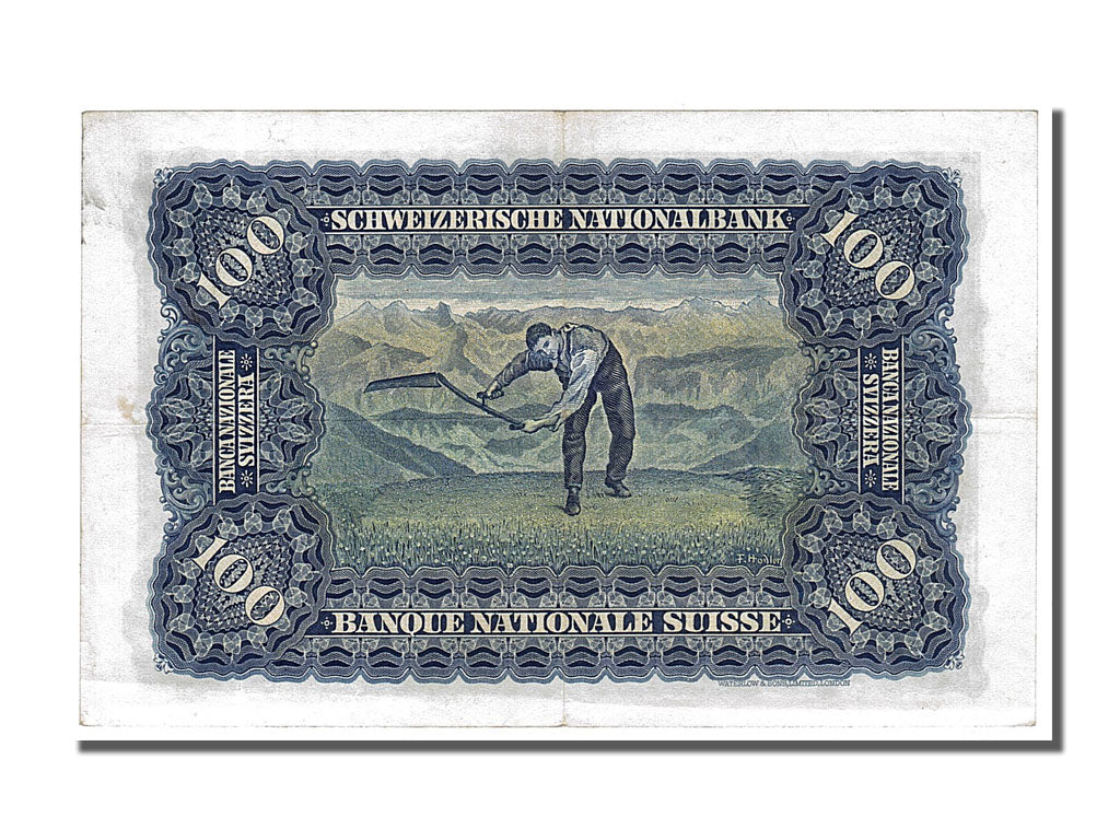 Geldschein, Schweiz, 100 Franken, 1949, 1949-01-20, VZ