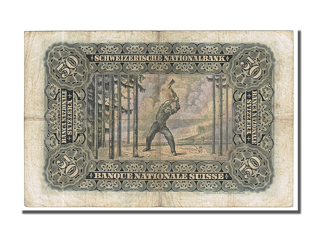 Banknote, Switzerland, 50 Franken, 1937, 1937-08-27, EF(40-45)