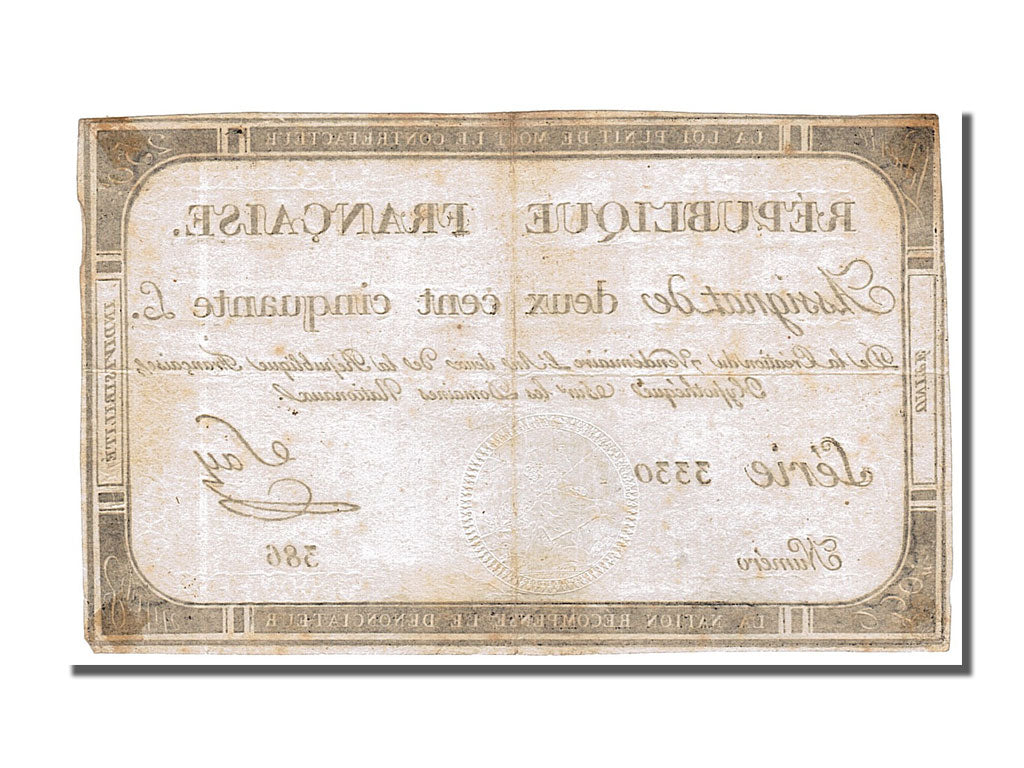 Banknote, France, 250 Livres, 1793, Say, EF(40-45), KM:A75, Lafaurie:170